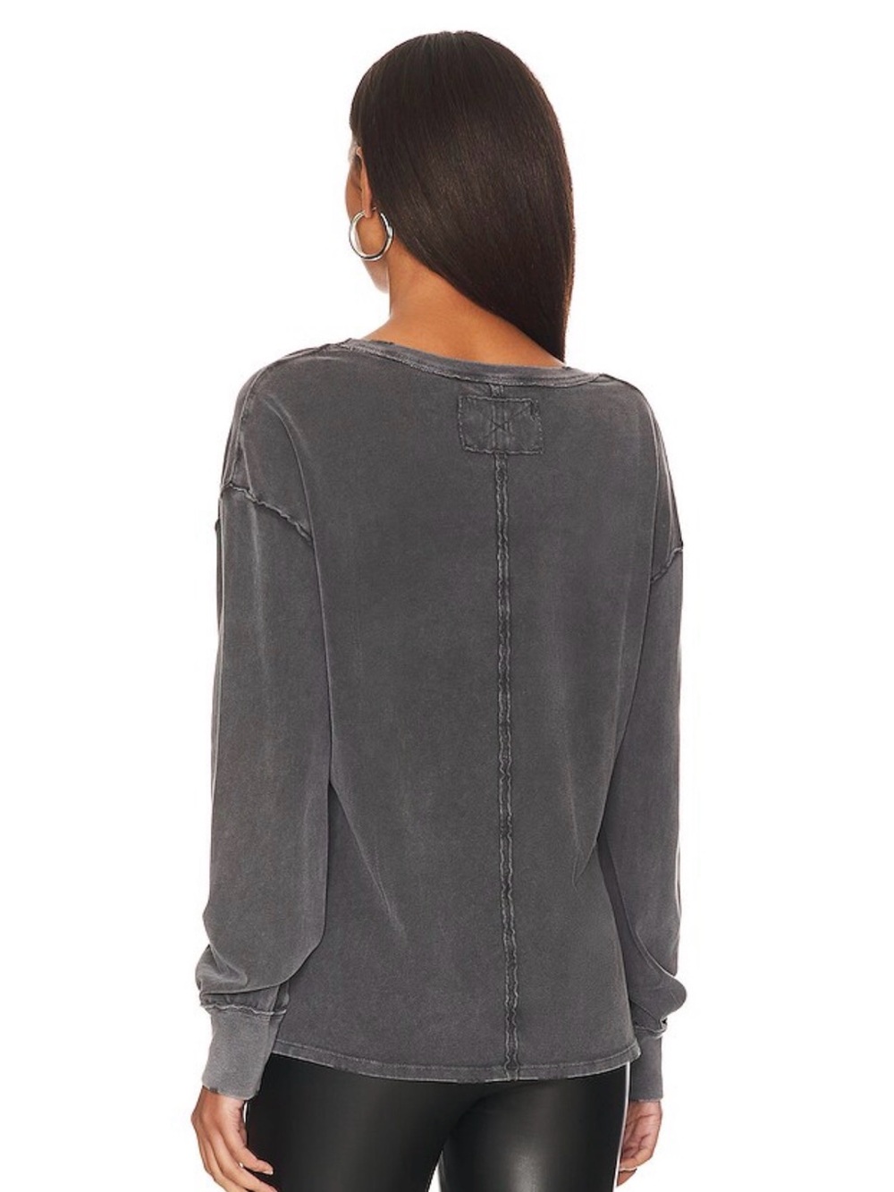 We The Free Fade Into You Top in Washed Black - Picture 3 of 6